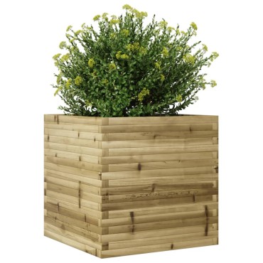 vidaXL Ζαρντινιέρα Κήπου 70x70x68,5 εκ. από Εμποτισμένο Ξύλο Πεύκου