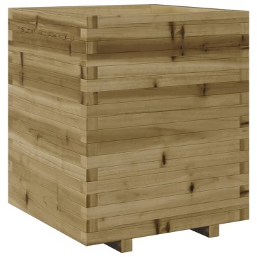 vidaXL Ζαρντινιέρα Κήπου 60x60x72,5 εκ. από Εμποτισμένο Ξύλο Πεύκου
