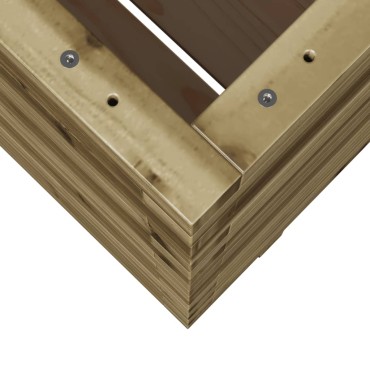 vidaXL Ζαρντινιέρα Κήπου 60x60x72,5 εκ. από Εμποτισμένο Ξύλο Πεύκου