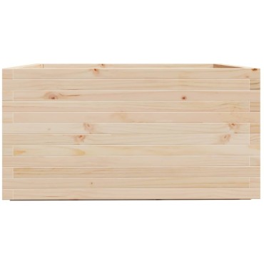 vidaXL Ζαρντινιέρα Κήπου 90x90x49,5 εκ από Μασίφ Ξύλο Πεύκου