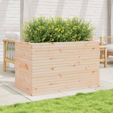 vidaXL Ζαρντινιέρα Κήπου 110x60x68,5 εκ από Μασίφ Ξύλο Πεύκου