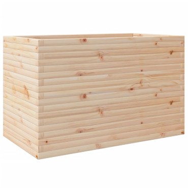 vidaXL Ζαρντινιέρα Κήπου 110x60x68,5 εκ από Μασίφ Ξύλο Πεύκου