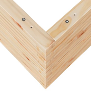 vidaXL Ζαρντινιέρα Κήπου 110x60x68,5 εκ από Μασίφ Ξύλο Πεύκου