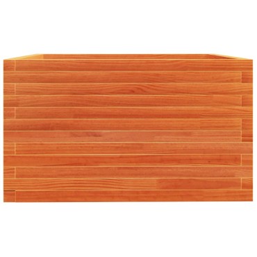 vidaXL Ζαρντινιέρα Καφέ Κεριού 80x80x49,5 εκ. από Μασίφ Ξύλο Πεύκου