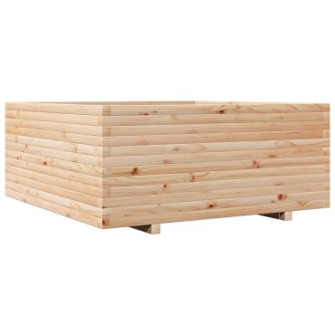vidaXL Ζαρντινιέρα Κήπου 110x110x49,5 εκ από Μασίφ Ξύλο Πεύκου