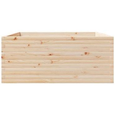 vidaXL Ζαρντινιέρα Κήπου 110x110x49,5 εκ από Μασίφ Ξύλο Πεύκου