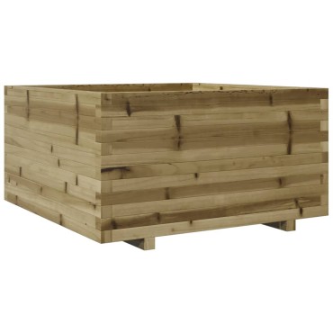 vidaXL Ζαρντινιέρα Κήπου 90x90x49,5 εκ. από Εμποτισμένο Ξύλο Πεύκου