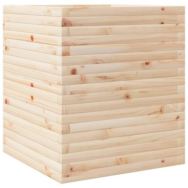 vidaXL Ζαρντινιέρα Κήπου 60x60x68,5 εκ από Μασίφ Ξύλο Πεύκου