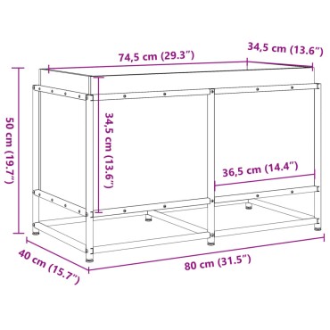 vidaXL Ζαρντινιέρα Λευκή 80x40x50 εκ από Μασίφ Ξύλο Πεύκου