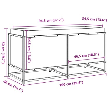 vidaXL Ζαρντινιέρα 100x40x50 εκ. από Εμποτισμένο Ξύλο Πεύκου