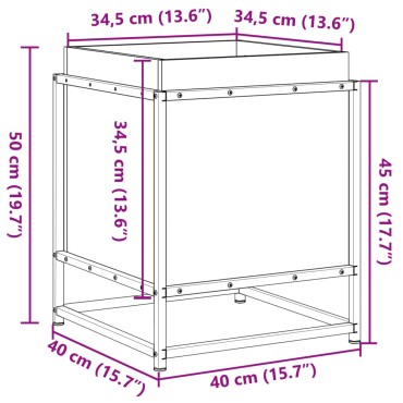 vidaXL Ζαρντινιέρα Λευκή 40 x 40 x 50 εκ από Μασίφ Ξύλο Πεύκου