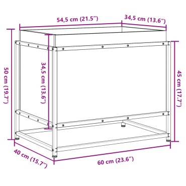 vidaXL Ζαρντινιέρα 60x40x50 εκ. από Μασίφ Ξύλο Ψευδοτσούγκας