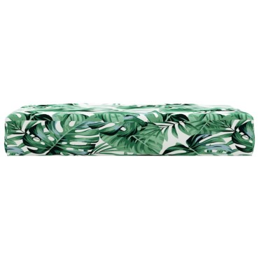vidaXL Μαξιλάρι Παλέτας Σχέδιο Φύλλων 60x60x9,5cm Ύφασμα Oxford