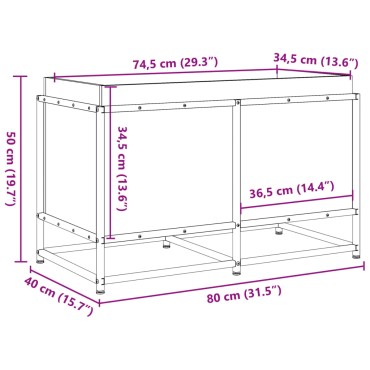 vidaXL Ζαρντινιέρα 80x40x50 εκ. από Μασίφ Ξύλο Ψευδοτσούγκας