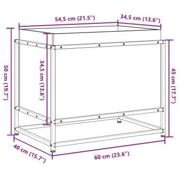 vidaXL Ζαρντινιέρα 60x40x50 εκ. από Εμποτισμένο Ξύλο Πεύκου