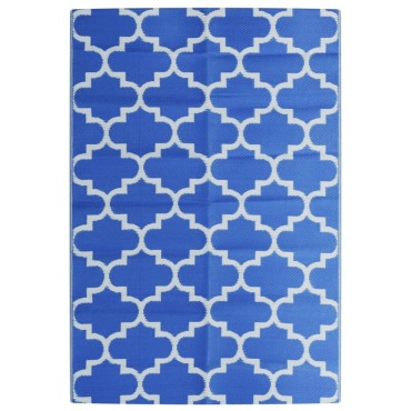 vidaXL Χαλί εξωτερικού χώρου ARAKIL μπλε 140x200 cm PP