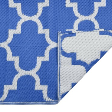 vidaXL Χαλί εξωτερικού χώρου ARAKIL μπλε 140x200 cm PP