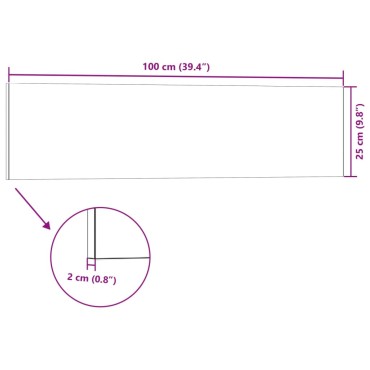 vidaXL Πάνελ Τοίχου 3D 14 τεμ. Καφέ 100 x 25 EPS