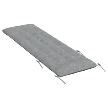vidaXL Μαξιλάρι Ξαπλώστρας Γκρι 160x50x10cm Συνθετικό Καστόρι