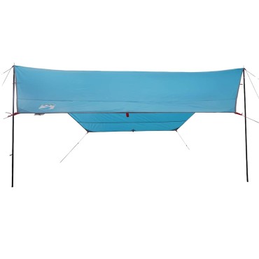 vidaXL Μουσαμάς Κάμπινγκ Αδιάβροχος Μπλε 430x380x210 εκ.