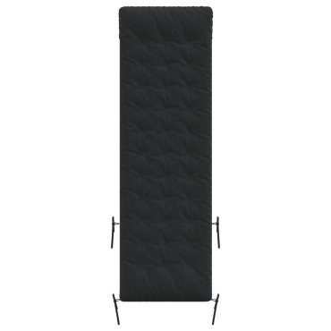 vidaXL Μαξιλάρι Ξαπλώστρας Μαύρο 160x50x10cm Συνθετικό Καστόρι