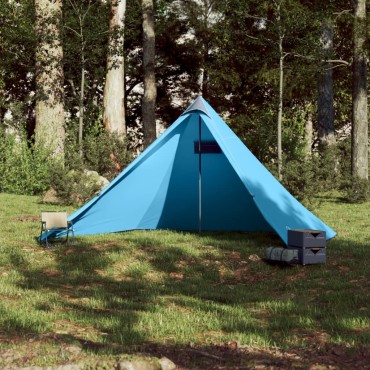 vidaXL Σκηνή Οικογενειακή Tipi 7 Ατόμων Αδιάβροχη Μπλε