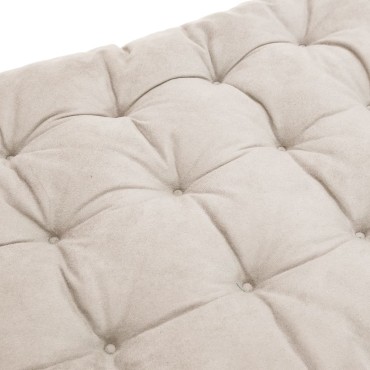 vidaXL Μαξιλάρι Ξαπλώστρας Κρεμ 160x50x10cm Συνθετικό Καστόρι