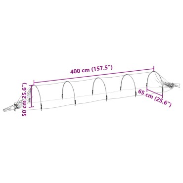 vidaXL Τούνελ Καλλιέργειας Λαχανικών με Δίχτυ 1,5x5μ. Υαλοβάμβακας/PP