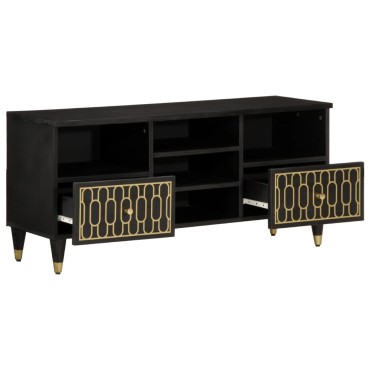 vidaXL Έπιπλο Τηλεόρασης 100x33x46cm από Μασίφ Ξύλο Μάνγκο