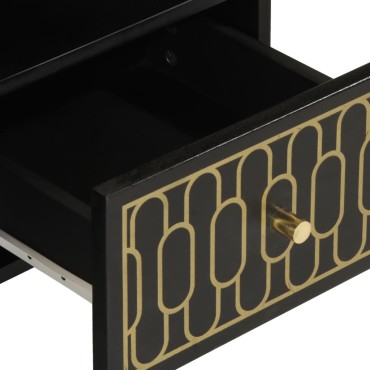 vidaXL Έπιπλο Τηλεόρασης 100x33x46cm από Μασίφ Ξύλο Μάνγκο