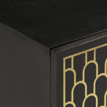 vidaXL Έπιπλο Τηλεόρασης 105x33x46cm από Μασίφ Ξύλο Μάνγκο