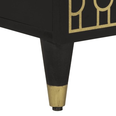 vidaXL Έπιπλο Τηλεόρασης 105x33x46cm από Μασίφ Ξύλο Μάνγκο
