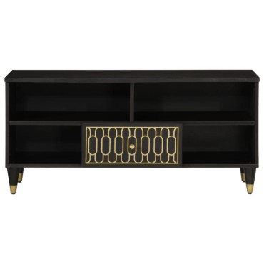 vidaXL Έπιπλο Τηλεόρασης 100x33x46cm από Μασίφ Ξύλο Μάνγκο