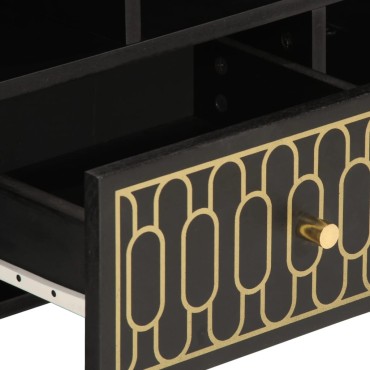 vidaXL Έπιπλο Τηλεόρασης 100x33x46cm από Μασίφ Ξύλο Μάνγκο
