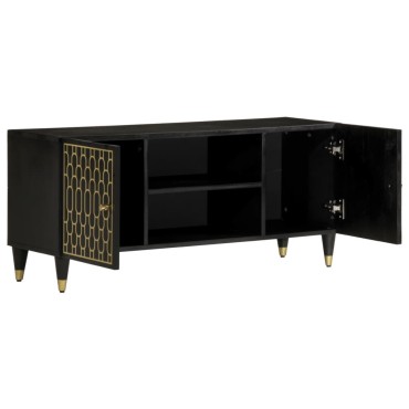 vidaXL Έπιπλο Τηλεόρασης 105x33x46cm από Μασίφ Ξύλο Μάνγκο