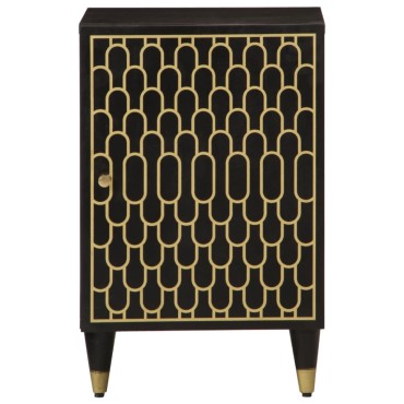vidaXL Ντουλάπι Μπάνιου 38x33x58cm από Μασίφ Ξύλο Μάνγκο 1 τεμ.