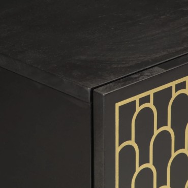 vidaXL Ντουλάπι Μπάνιου 38x33x58cm από Μασίφ Ξύλο Μάνγκο 1 τεμ.