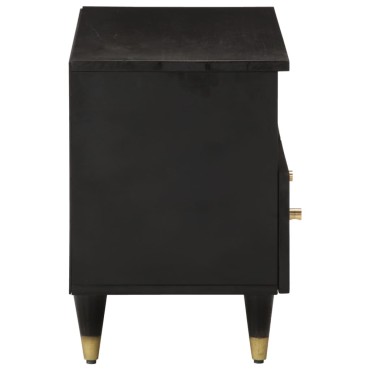 vidaXL Έπιπλο Τηλεόρασης 70x33x46cm από Μασίφ Ξύλο Μάνγκο
