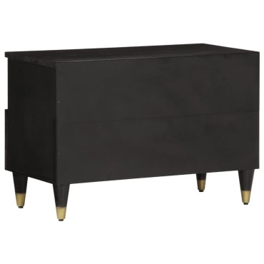 vidaXL Έπιπλο Τηλεόρασης 70x33x46cm από Μασίφ Ξύλο Μάνγκο