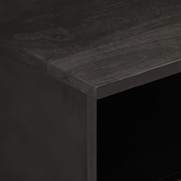 vidaXL Έπιπλο Τηλεόρασης 80x33x46cm από Μασίφ Ξύλο Μάνγκο