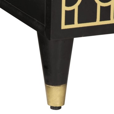 vidaXL Έπιπλο Τηλεόρασης 80x31,5x46cm από Μασίφ Ξύλο Μάνγκο