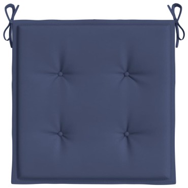vidaXL Μαξιλάρια Παλέτας 2 τεμ. Ναυτικό Μπλε 40x40x4cm Ύφασμα Oxford