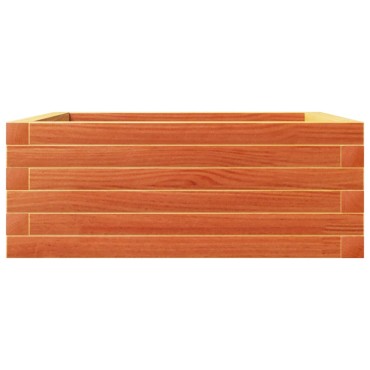 vidaXL Ζαρντινιέρα Καφέ Κεριού 60x60x23 εκ. από Μασίφ Ξύλο Πεύκου