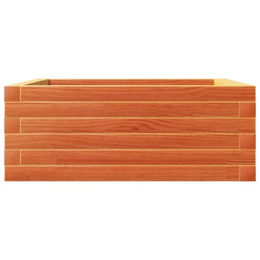 vidaXL Ζαρντινιέρα Καφέ Κεριού 60x60x23 εκ. από Μασίφ Ξύλο Πεύκου