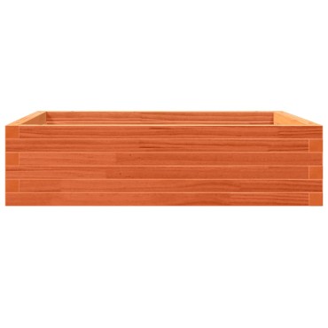 vidaXL Ζαρντινιέρα Καφέ Κεριού 90x90x23 εκ. από Μασίφ Ξύλο Πεύκου