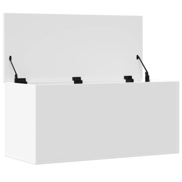 vidaXL Κουτί Αποθήκευσης Λευκό 100x42x46cm Επεξεργασμένο Ξύλο 1 τεμ.