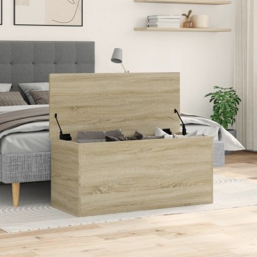 vidaXL Κουτί Αποθήκευσης Sonoma Δρυς 100x42x46cm Επεξεργασμένο Ξύλο 1 τεμ.