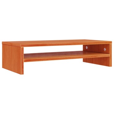 vidaXL Βάση Οθόνης Καφέ Κεριού 50x24x13cm από Μασίφ Ξύλο Πεύκου