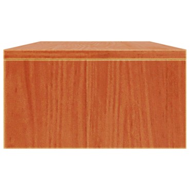 vidaXL Βάση Οθόνης Καφέ Κεριού 50x24x13cm από Μασίφ Ξύλο Πεύκου