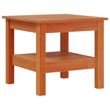 vidaXL Τραπεζάκι Σαλονιού Καφέ Κεριού 45x45x40cm Μασίφ Ξύλο Πεύκου 1 τεμ.